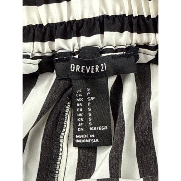 Women’s Forever 21 Black & White Striped Pants Sz S - Picture 2 of 4